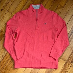 Vineyards Vines Red/Salmon Quarter Zip